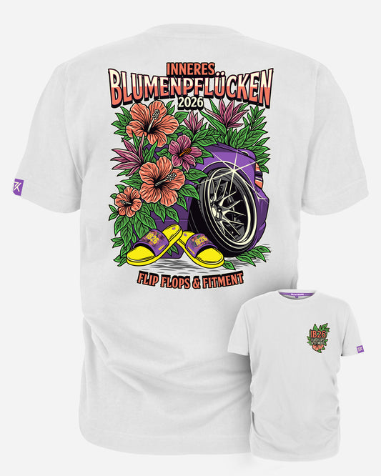 PRE Order: LIMITED T-Shirt Weiss | Inneres Blumenpflücken 2026